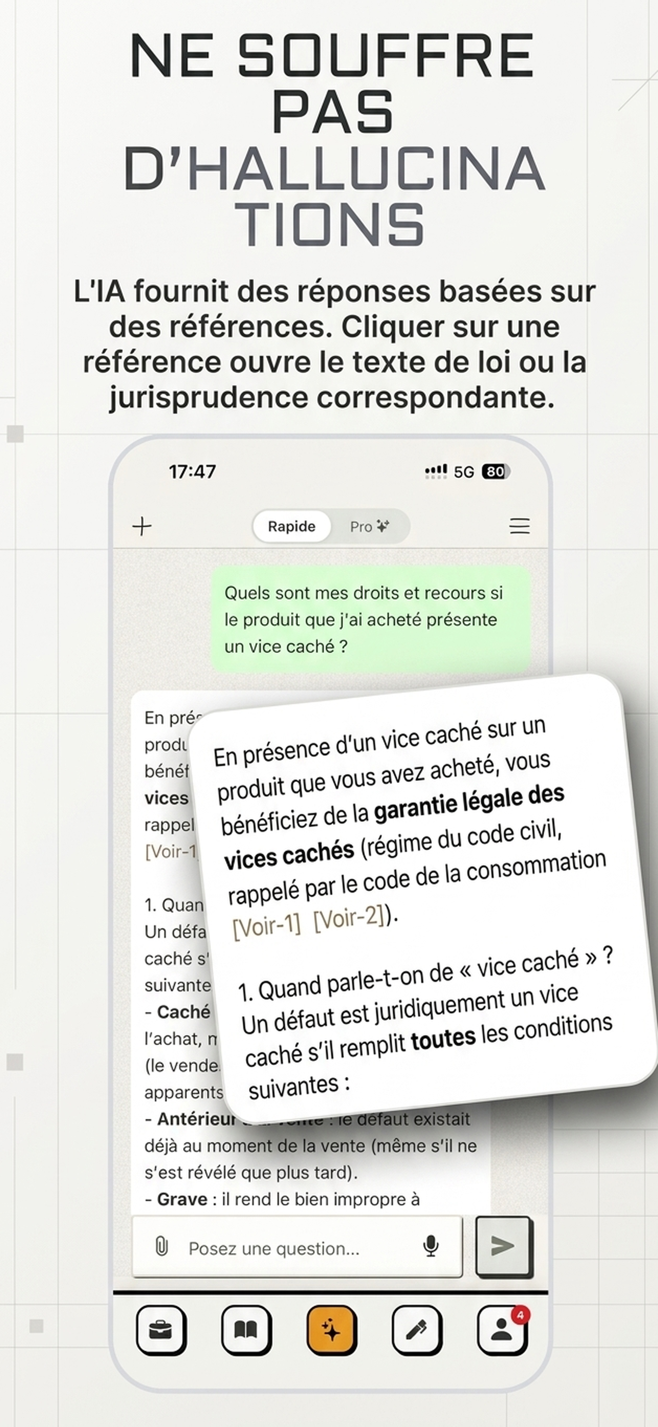 Capture d'écran de l'application Avukatım
