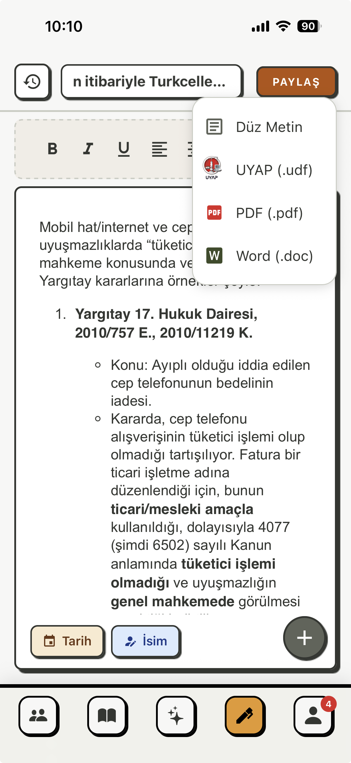 Avukatım YZ Ekran Görüntüsü 6