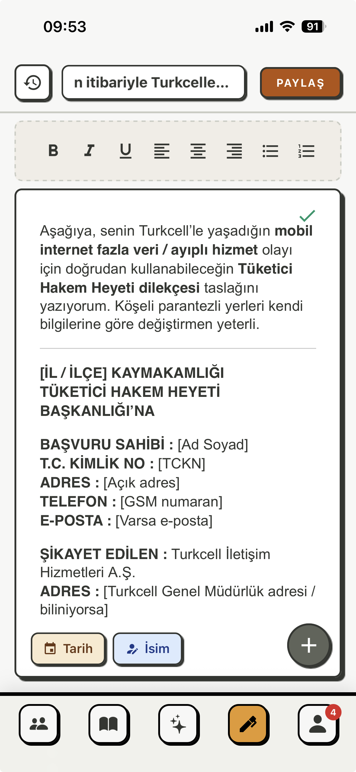 Avukatım YZ Ekran Görüntüsü 5