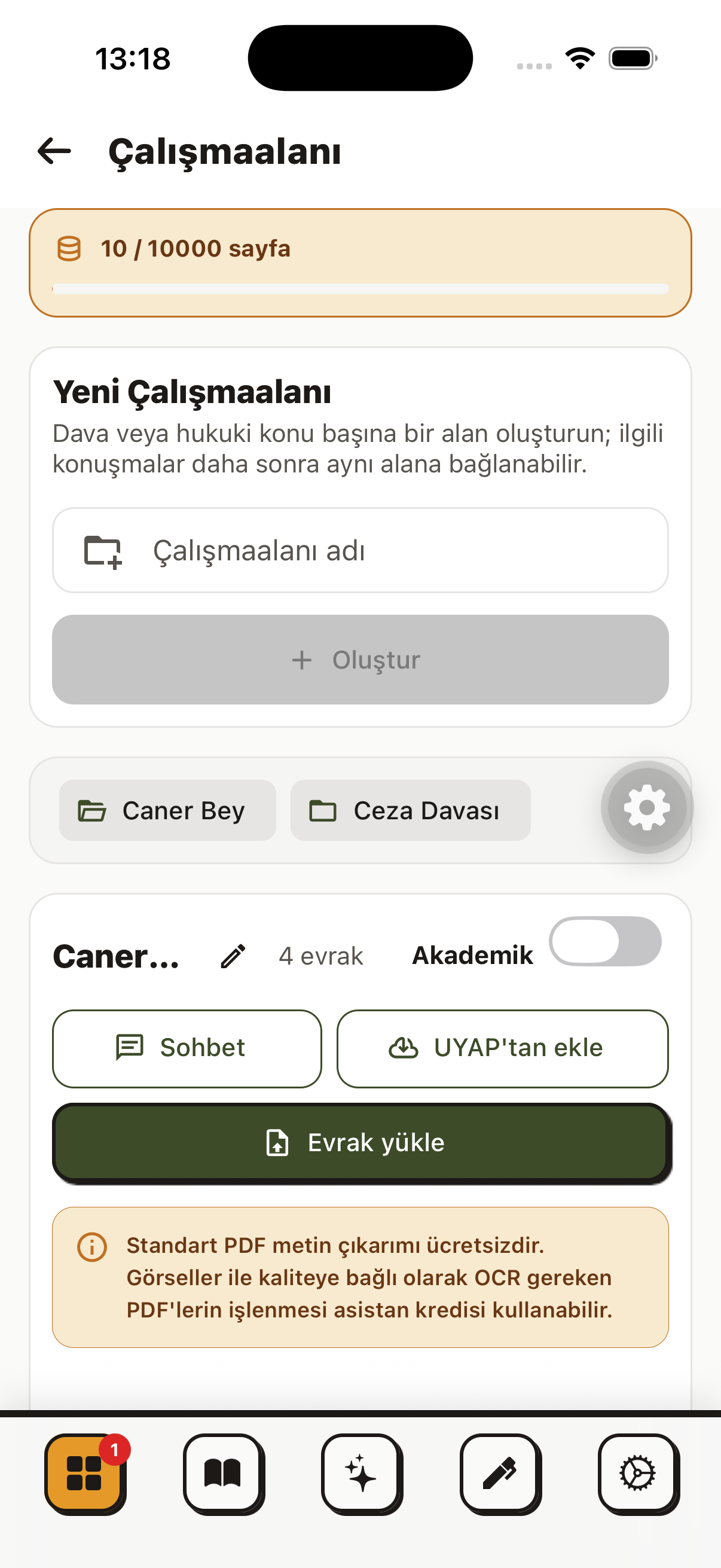Avukatım YZ Ekran Görüntüsü 4